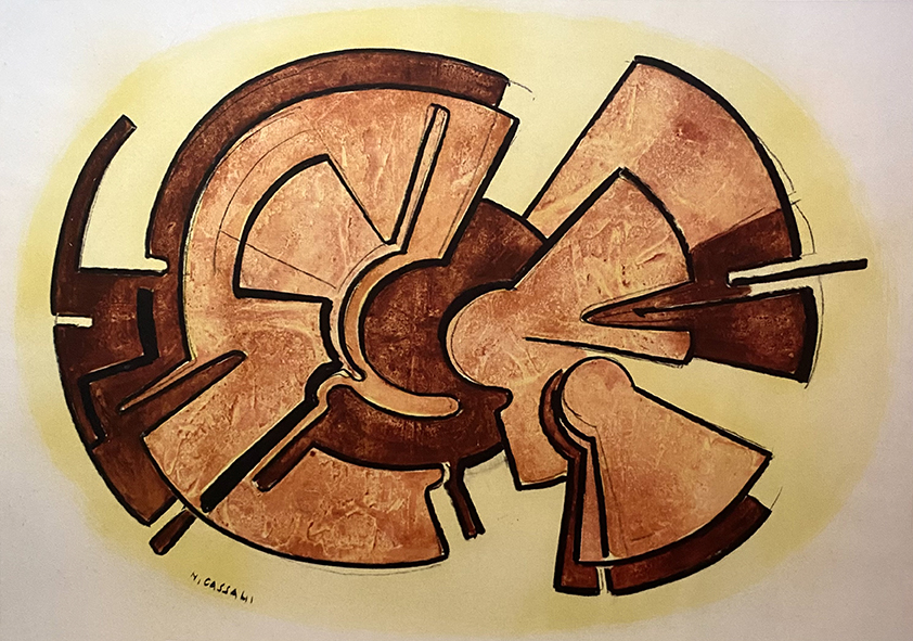 1995, disegno, tecnica mista su carta cm.50x70.